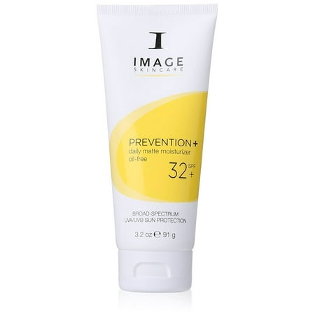 ($40 Value) Image Skin Care Prevention+ Daily Matte Moisturizer Oil-Free SPF 32 Sunscreen, 3.2