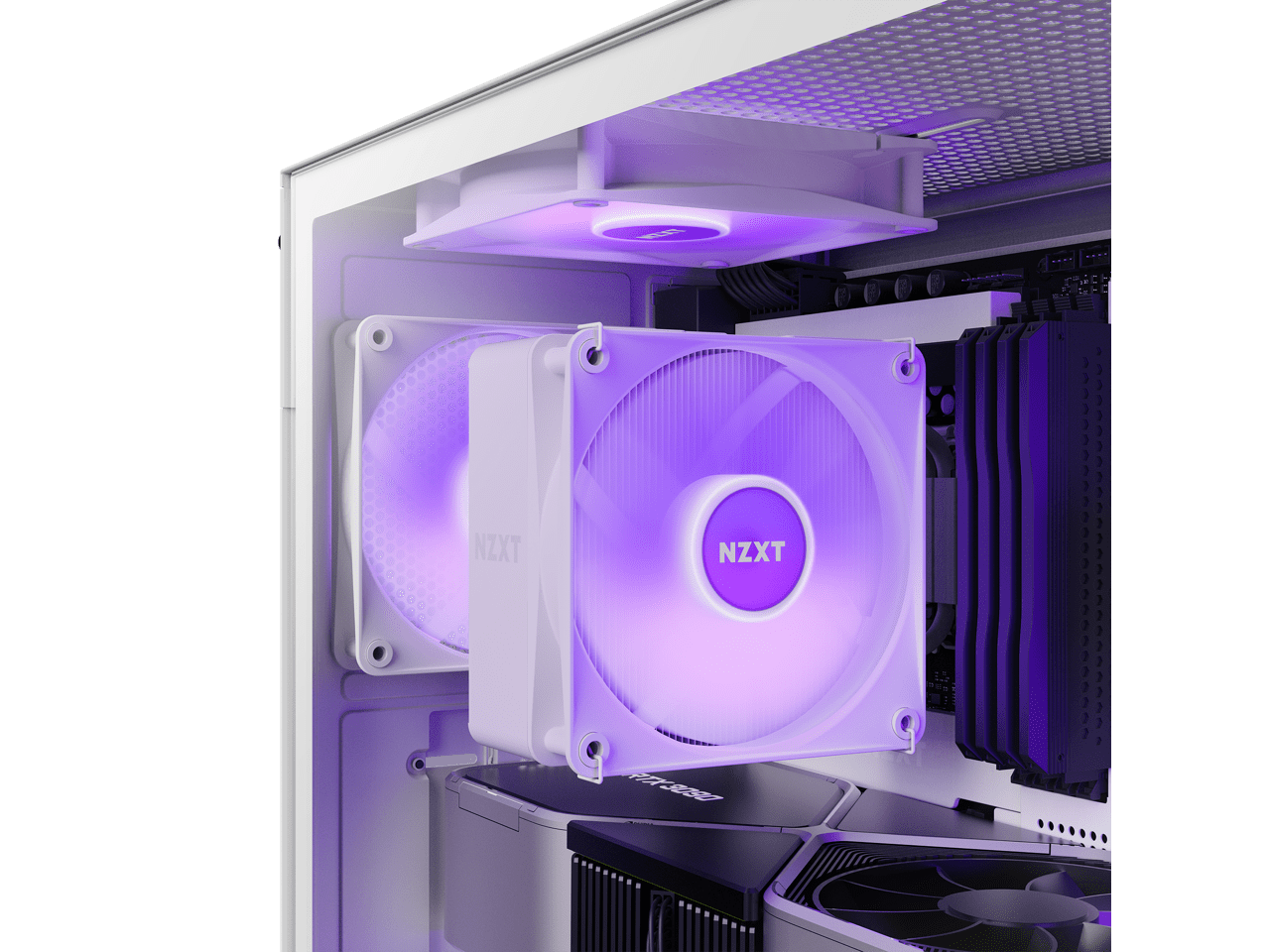 NZXT H Series H5 (2023) Flow RGB Edition ATX Mid Tower Chassis White  Color-CC-H51FW-R1 