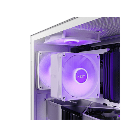 NZXT - H5 Flow RGB ATX Mid-Tower Case with RGB Fans - White