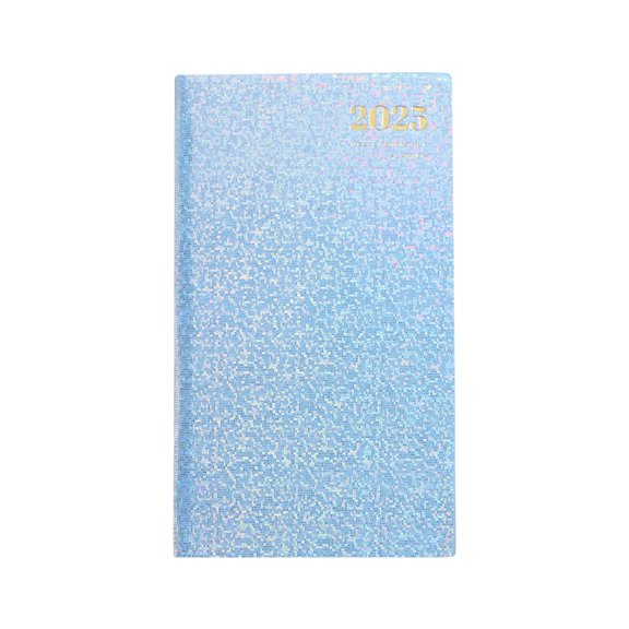 JOGZMZ Portable Pocket Leather Notebook - Sky Blue/Blue/Pink Color Options, Smooth Writing Paper Holiday Gift, 7x4.3 Inch`