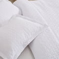 thumbnail image 5 of Great Bay Home Crushed Microfiber Reversible Reversible Quilt Set With Shams  (King, White), 5 of 6