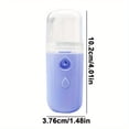 thumbnail image 4 of SUGARMOM Portable 30ml Mini Nano Mist Steamer - Instant 15s Heat Up  Cordless Battery Operated  Compact Travel Garment Steamer for Fabric Ironing  Wrinkle Removal  Sanitizing and Refreshi, 4 of 7