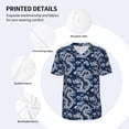 thumbnail image 3 of Uemuo Dragons Print Mens Polo Shirts Baseball T-shirt Performance Short Sleeve Golf Shirt Moisture Wicking Athletic Casual Collared T-Shirt-, 3 of 7