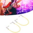 thumbnail image 1 of 2Pcs 12 Inch Guitar Jumper Cable 1/4 Inch Plug Guitar Effect Pedal Cable Copper Musical Instrument Cables for Guitars, 1 of 8