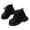 Black, variant on Womens Ankle Boots Zipper Winter Dress Shoes Cameland Toddler Kids Lace Up Ankle Boots Side Zipper Decor Pocket Non Casual Boots For Boys Girls Khaki