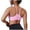 Pink, variant on Halter Neck Sports Bra for Women Wireless Seamless Bralette with Thin Straps