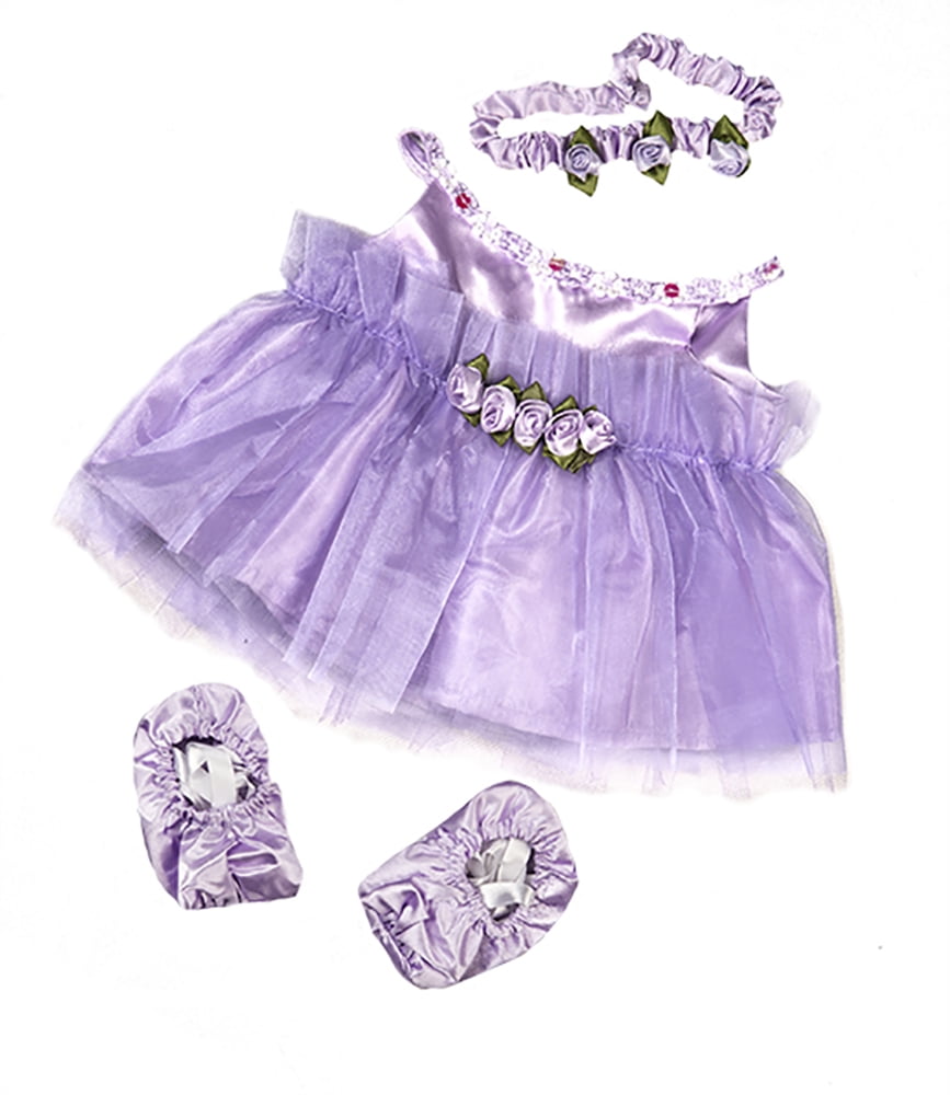 Build a Bear Purple Dress 