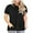 #1 Black, variant on LANREMON Plus Size Tops for Women Short Sleeve Round Neck Casual Loose Blue Tee Shirt Oversized Women top with Pockets 24 Plus