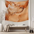 thumbnail image 5 of Marble Burnt Orange Small Tapestry for Bedroom Wall Hanging Tapestry,Modern Abstract Ink Painting Luxury Ceiling Backdrop Tapestries Poster Blanket Wall Decor for Teens Room Living Room 23" x 28", 5 of 8