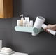 thumbnail image 3 of Soporte para secador de pelo azul Soporte para plancha de pelo de pared Soporte para secador de pelo Organizador de baño Estante de almacenamiento Estante Accesorios de baño, 3 of 5