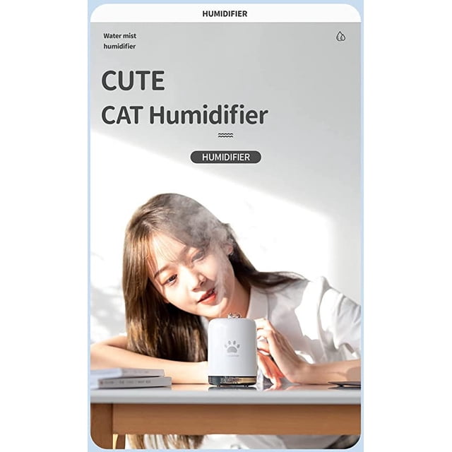 Mini humidificador lindo, mini humidificador lindo de 300 ml, humidificador LED