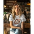 thumbnail image 4 of T Shirts for Women Short Sleeve Cotton Crewneck T-Shirt, American Rugby Sport Tee Tops Casual Basic T-Shirts, XS-5XL White XXL, 4 of 7
