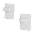 thumbnail image 2 of Siruishop 2 Pieces Hooks Square Design Hanging Hooks for Kitchen Refrigerator White, 2 of 8