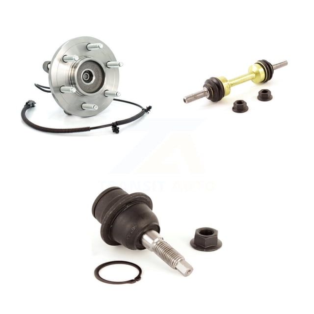 Transit Auto Front Hub Bearing Assembly Suspension Lower Ball Joint and Sway Bar Stabilizer Link Kit for Car 2011-2014 Ford Expedition Lincoln Navigator 4WD K7T-102090