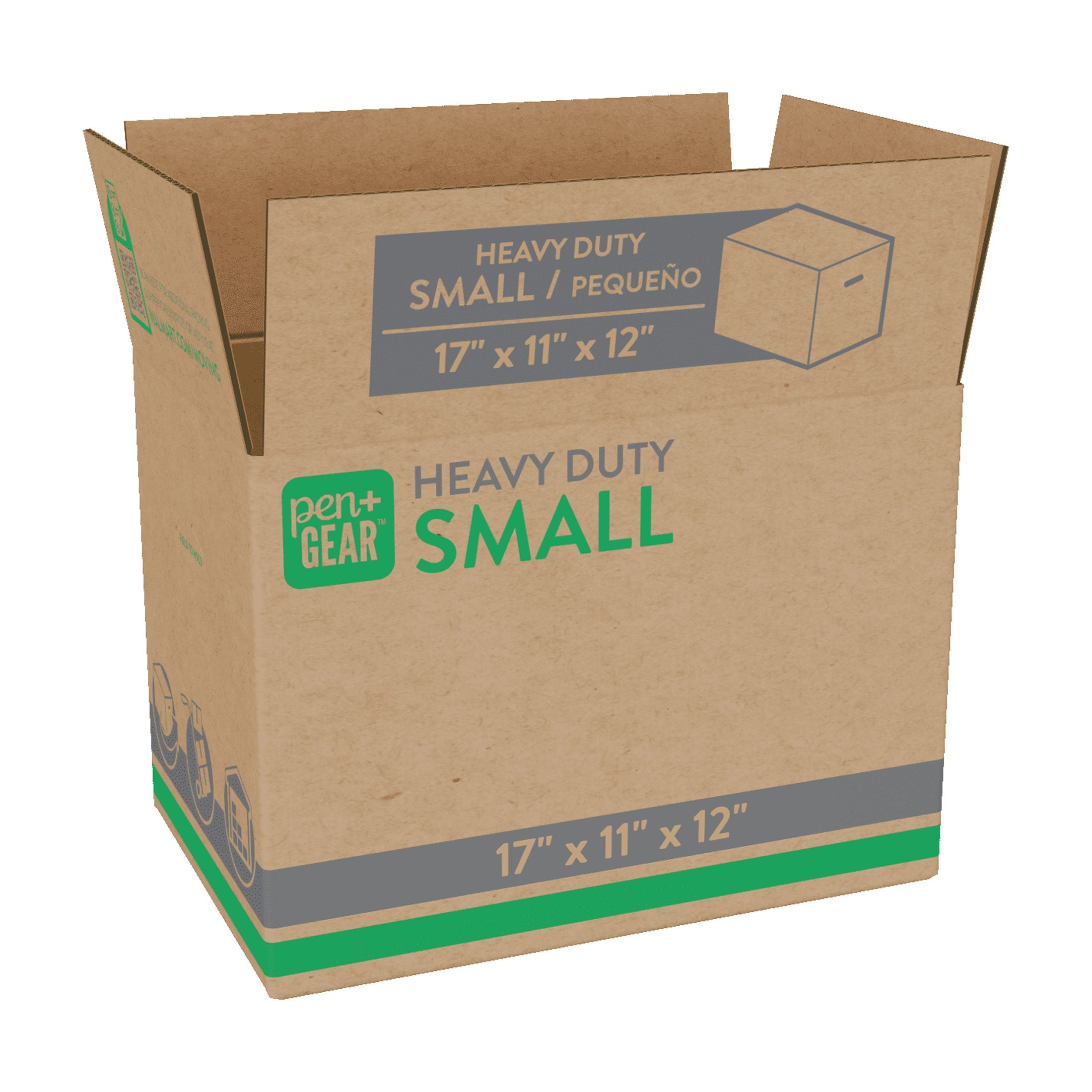 (10 pack) Pen+Gear Small Heavy Duty Kraft Moving Boxes, 17L x 11W x 12H