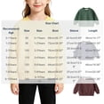 thumbnail image 3 of Kid's Cotton Oversized Sweatshirt Crewneck Pullover Long Sleeve Lounge Top Solid Color Pullover Sweatshirt for Boys & Girls 0-10Years, 3 of 9