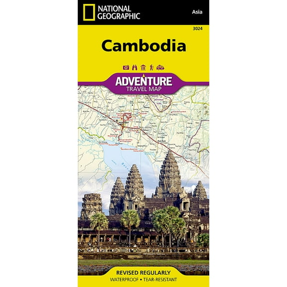 National Geographic Adventure Map Cambodia Map, Book 3024, (Paperback)