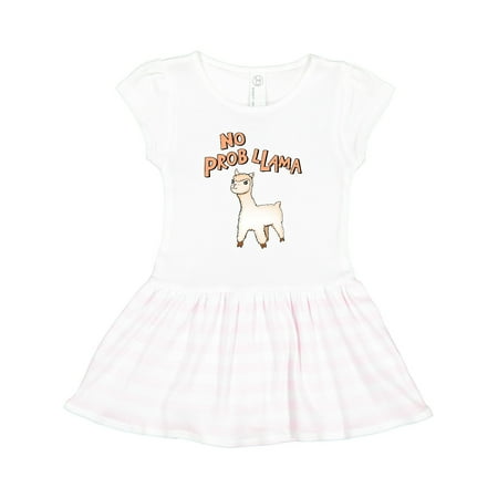 

Inktastic No Prob Llama Cute Llama Gift Toddler Girl Dress