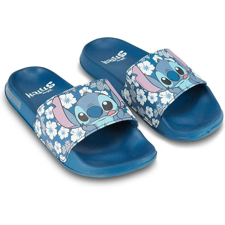 

Disney Ladies Lilo and Stitch Slides - Ladies Classic Lilo and Stitch Slide Sandals Lilo and Stitch Slip On Slides Shoes Blue 8