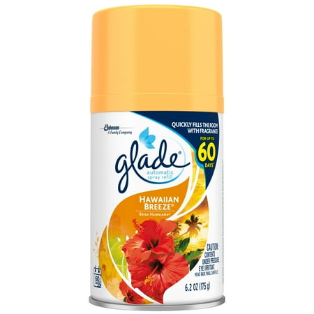 Glade Automatic Spray Air Freshener Refill, Hawaiian Breeze, 6.2 Ounces