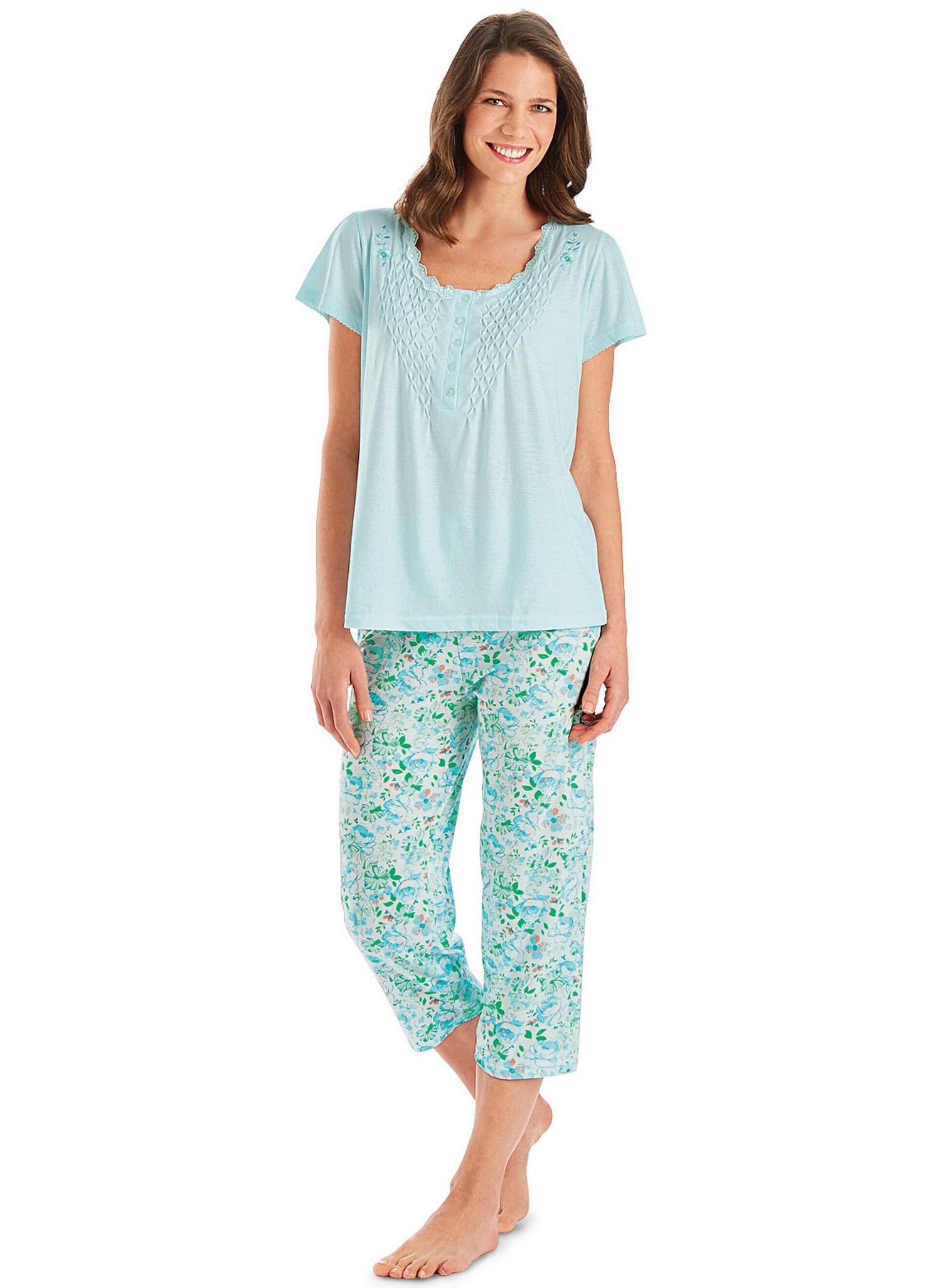 Carol Wright Women 2PC Pajama Set Sleepwear ShortSleeve Loungewear