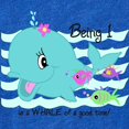 thumbnail image 2 of CafePress - Whale 1St Birthday - Cute Infant Baby Football Bodysuit, 2 of 3