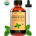 thumbnail image 2 of Organic Peppermint Essential Oil 4 oz, USDA Certified Organic, by Mary Tylor Naturals, Premium Therapeutic Grade, 100% Pure, Perfect for Aromatherapy, Relaxation, Improved Mood, Repel Mice, Pests, 2 of 5
