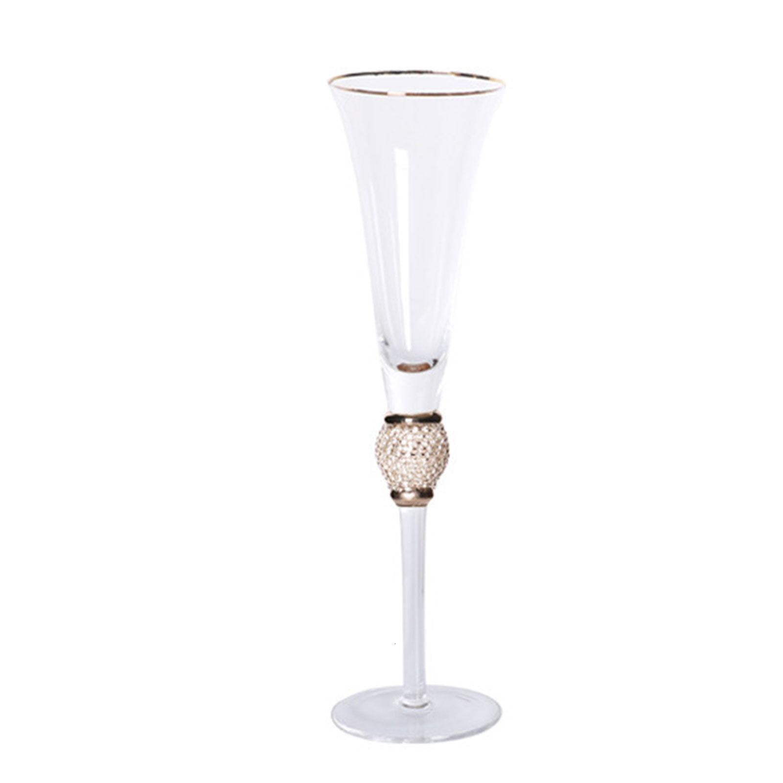 Champagne Flutes Glass Material Champagne Glass Modern Elegant Gift for Women Men Wedding Anniversary Christmas Birthday