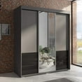 thumbnail image 2 of Monaco 3 Door Modern 71" Wardrobe with Mirror, 2 of 6