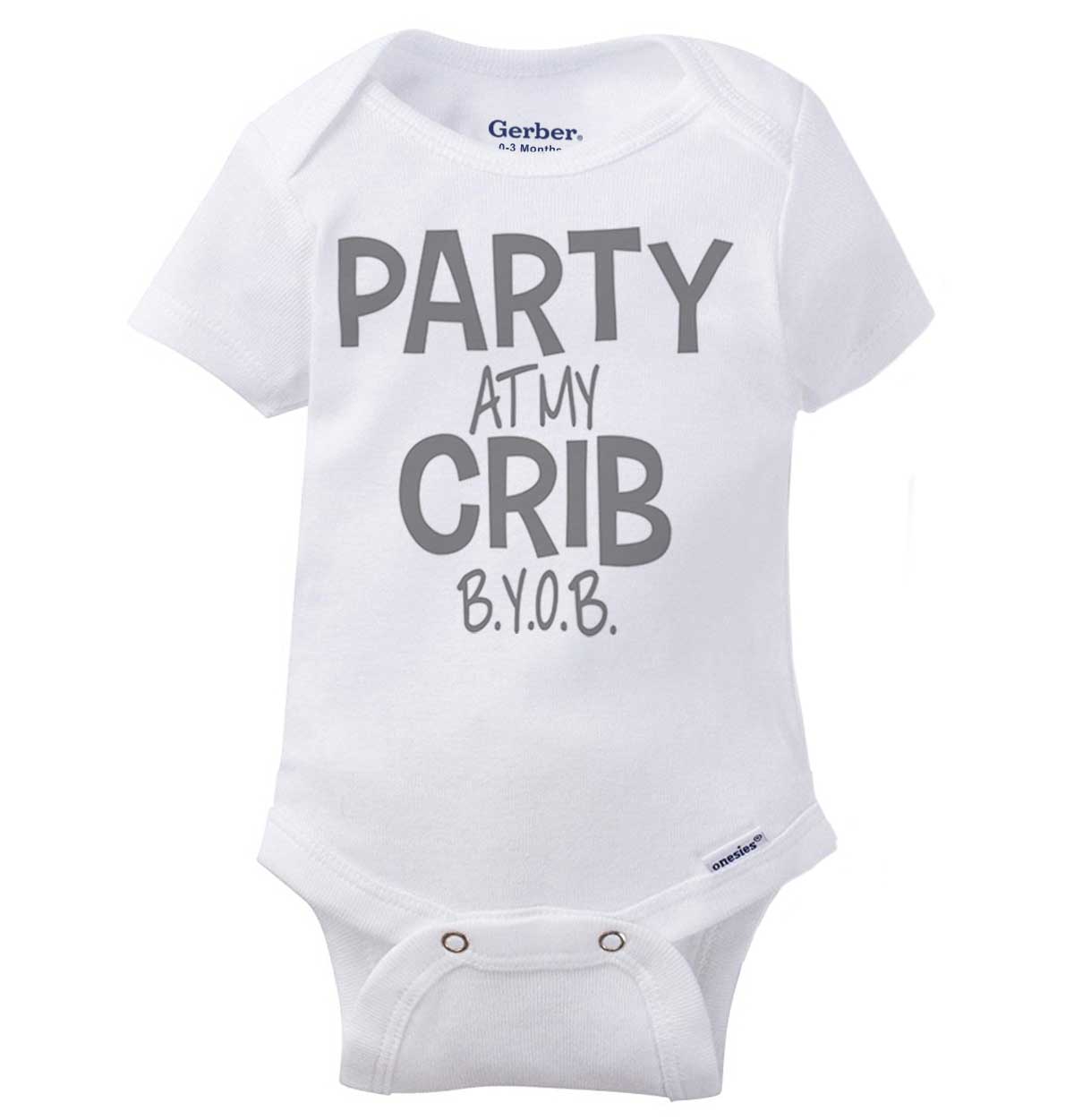party at my crib onesie