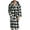 Black, variant on jovati Flannel Pajamas for Men Men Flannel Padded Long-sleeved Pajamas Home Service Night Gown Bathrobe