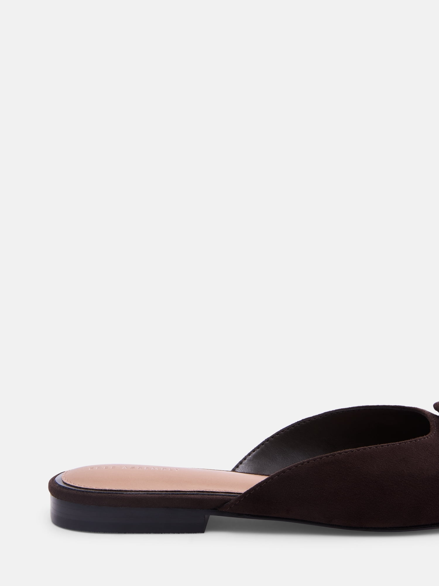 Free Assembly Women's Faux Suede Buckle Mules