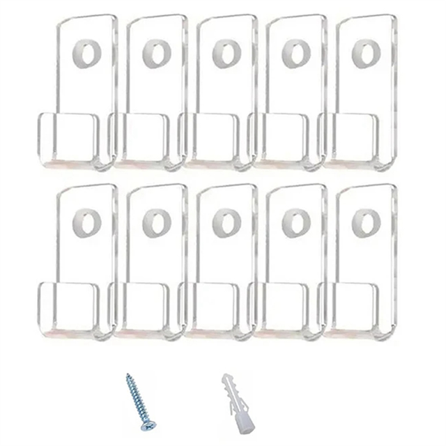 30PCS Vinyl Record Display Shelf Wall Mount Minimalist Acrylic Holder Stand for Albums CD,A