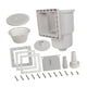 thumbnail image 5 of Skimmer de Piscina Enterrada con Boca Ancha Accesorio para Piscinas con Kit de Adaptadores de Manguera Fabricado en Pp Apto para Reparación de, 5 of 7
