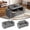 Velvet, Light Grey, variant on Pipleo 2 Seats Sectional Sleeper Sofa with Storage, Modular Cloud Couch with Dual Arm Storage & USB Charging, Adjustable Backrest Sofa