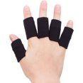 thumbnail image 1 of Sports Finger Bandages, Elastic Finger Cot Protective Finger Straps, 10 Count (Black), 1 of 4