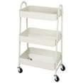 thumbnail image 7 of Gianna 3 Tier Rolling Storage Cart with Lockable Wheels and Handle for Kitchen Bathroom, 7 of 7