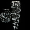 thumbnail image 7 of Fichiouy Luxury Crystal LED Chandelier Rain Drop Spiral Ceiling Light Modern Pendant Lamp, 7 of 7