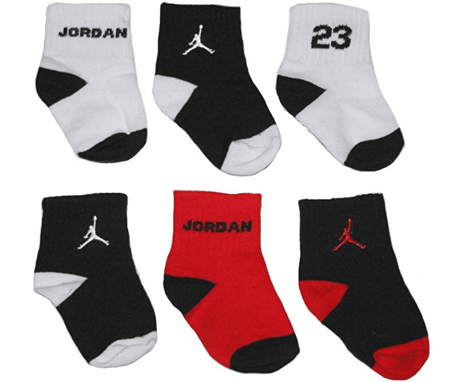 Nike Air Jordan Baby Socks Black, White 