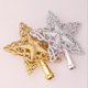 thumbnail image 5 of 2 piezas de adorno para árbol de Navidad con diseño de estrella y copo de nieve, adorno para árbol de Navidad con purpurina, estrella superior para adornos navideños., 5 of 8