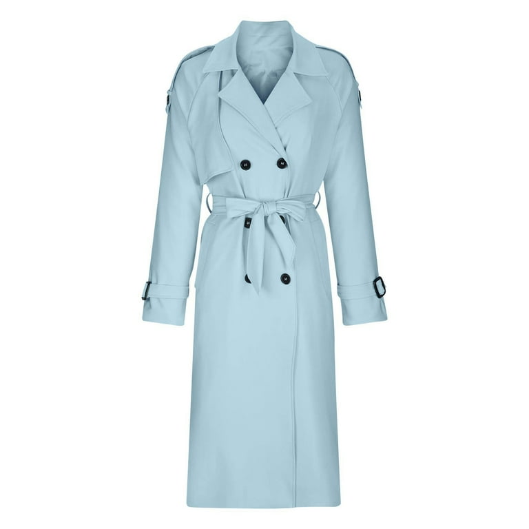 GXIPO Womens Oversized Long Trench Coat Double Breasted GXIPO Womens Oversized Long Trench Coat Double Breasted