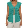 thumbnail image 1 of Usted Es Más Que una Camisa de Puntuación de Prueba Sexy de Manga Corta Lentejuelas Suelta V-Cuello Blusa, Camisa Casual de Poliéster para las Mujeres, Lavado de Manos de la Moda Superior, 1 of 8