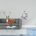 thumbnail image 2 of Escultura de alce reno, adorno de mesa, figura de ciervo, estatua para sala de estar, oficina, dormitorio, granja, pensador abstracto, decoración, est, 2 of 8