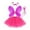 2-Hot Pink, variant on Kids Tutu Skirt Layered White Tutu Girls Sequin Skirt with Wings and Hairband Elastic Waist Princess Ballet Dance Dress Thanksgiving Tutu 3-10 Years