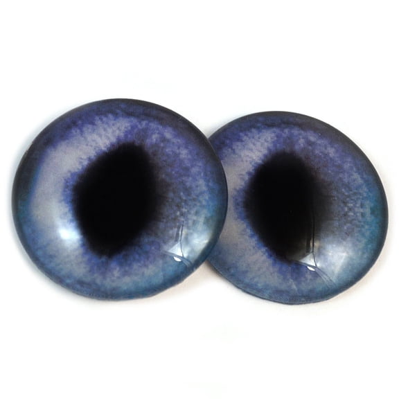 Dark Blue Siamese Cat Glass Eyes
