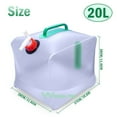 ZGBY Collapsible Water Container With Spigot 5 Gallon 20L Camping Water