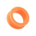 thumbnail image 3 of Hard Silicone Orange Tunnels 2 Pieces (1 Pair) (B/7/1/12) (9/16" (14mm)), 3 of 3