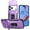 Purple, variant on for iPhone 17 Pro Case with Sliding Camera Cover, [Drop Protection] [Magnetic Rotated Kickstand] Military Grade Shockproof Heavy Duty Cover for iPhone 17 Pro, Pink