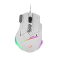 thumbnail image 1 of Mouse Gamer Getttech GPM-RGBWR-G1-WH Iluminación RGB, 7200 DPI Ajustable, 8 Botones Personalizables, Alámbrico 1.5M, color blanco, 1 of 7