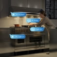 thumbnail image 6 of BRANO 42" Pro Style Range Hood Wall or Under Cabinet Mount, 1200 CFM DC Inverter Powerful & Quiet, Delay Shut-Off, 4 LED Lights, 6 of 11